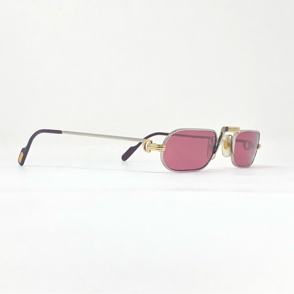 Cartier Sunglasses Vintage Demi Lune Oval Giverny Gold 80s Woods Buffs